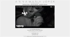 Desktop Screenshot of anna-maria-jopek.com